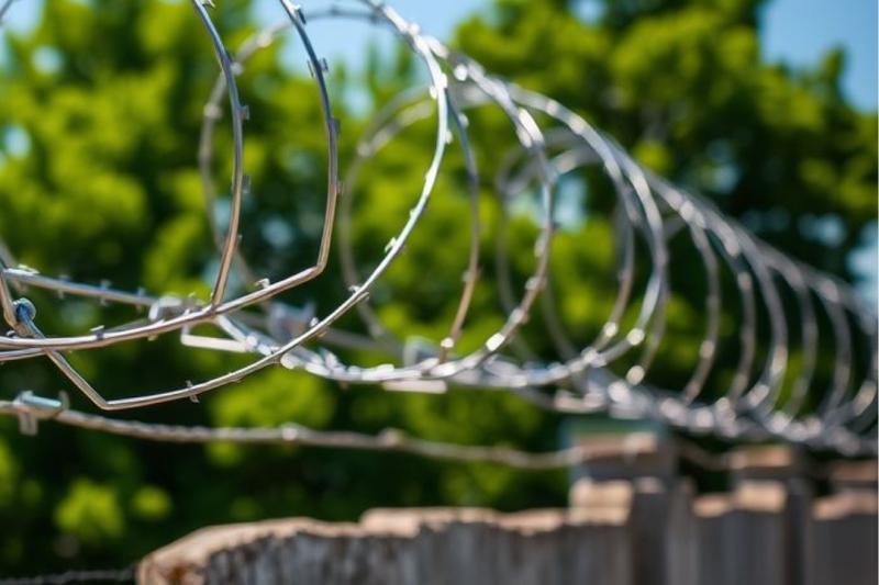 Arame farpado concertina: segurança de alta resistência